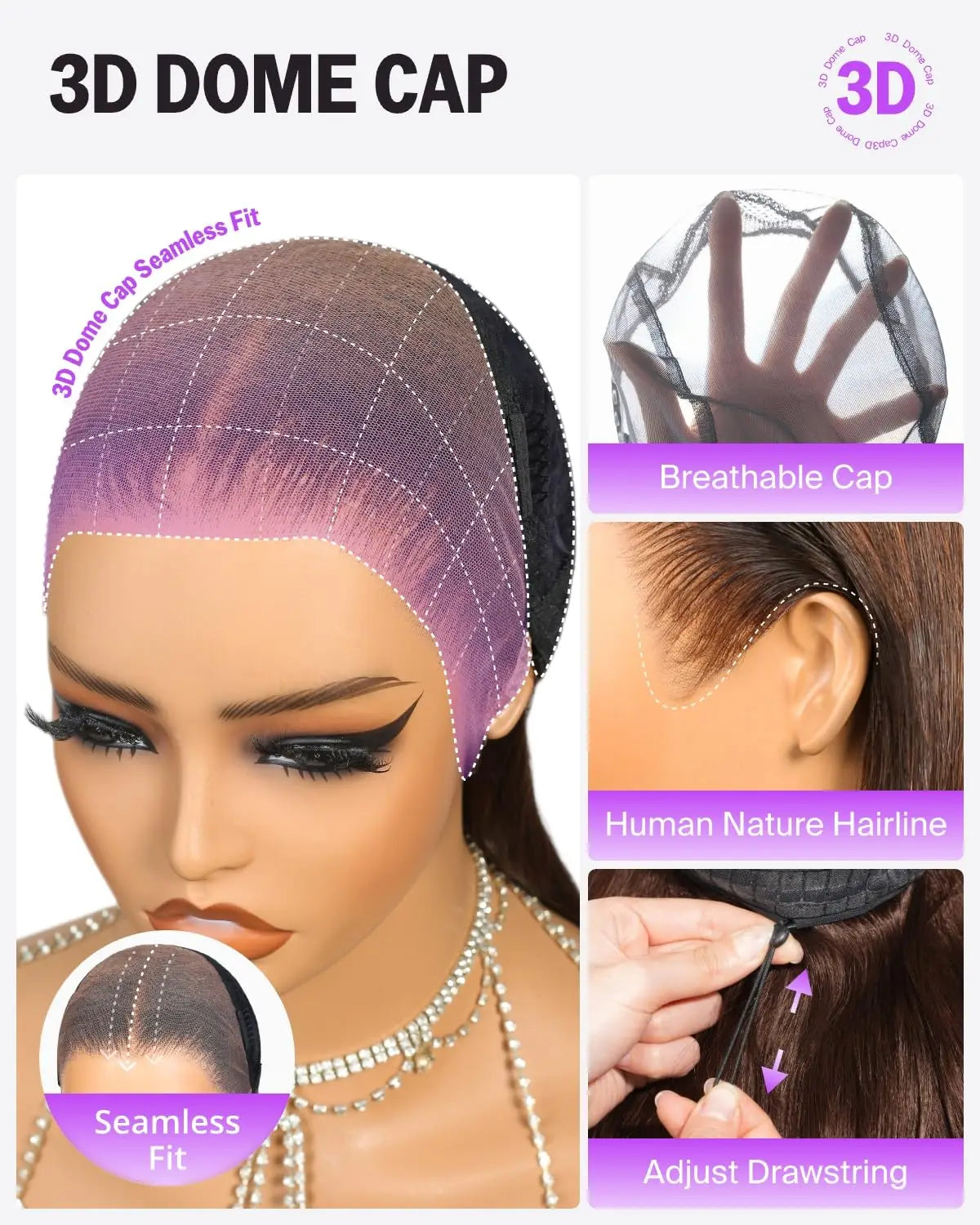 Megalook #4 13x6 Lace Front Wig Chocolate Brown Color Bohemian Curls Pre-everything Glueless Wig Pre Plucked Natural Hairline