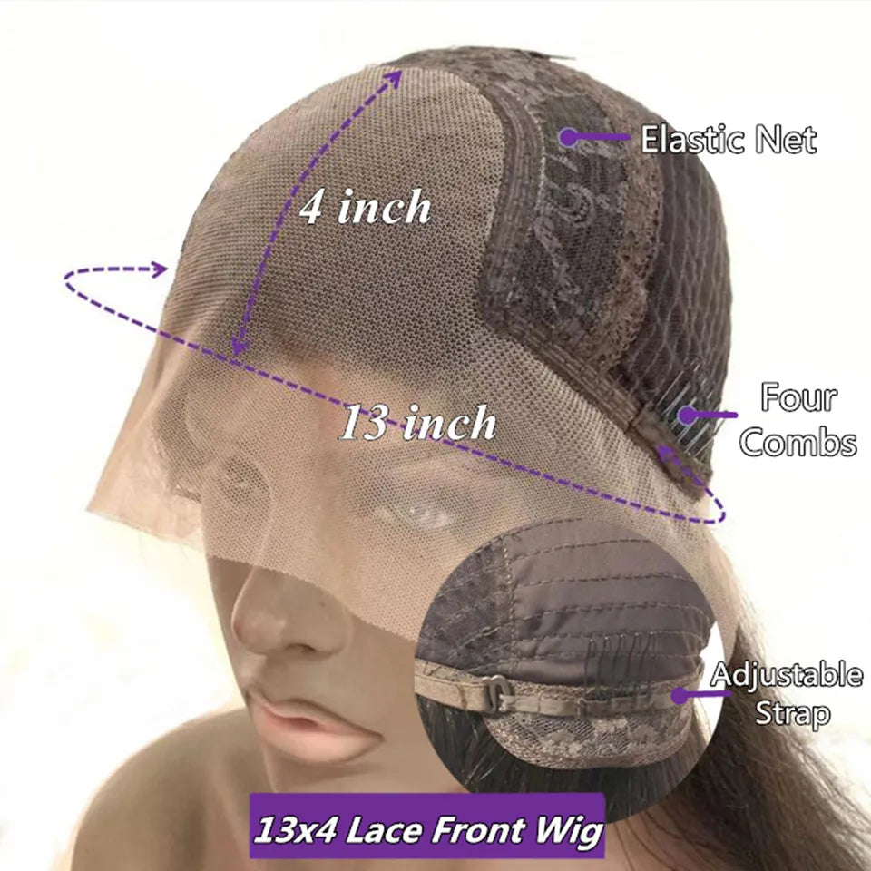 Honey Blonde Highlighted Lace Front Wigs Human hair Middle Part Wig Human Hair 100% Human Hair Wigs Frontal WIgs Human Hair 4X4