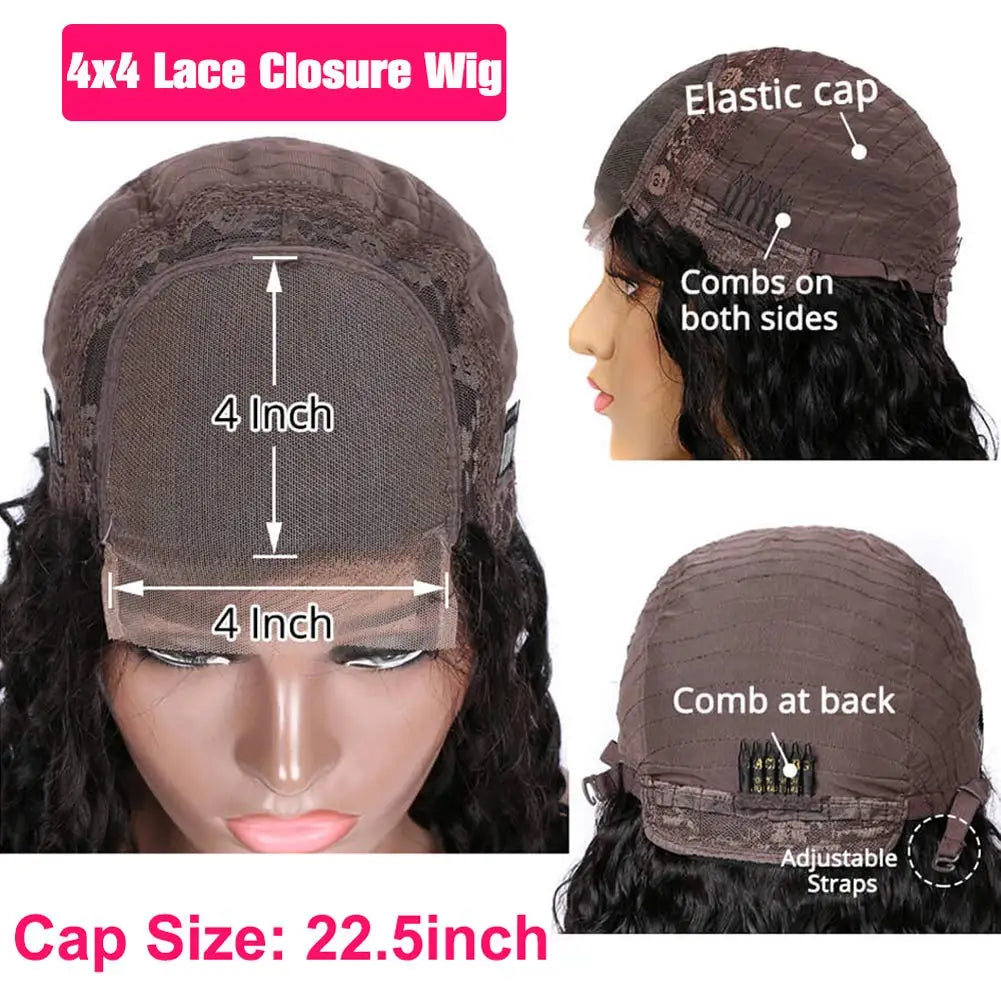 #4T27 Transparent Silk Top Lace Frontal Curly Human Hair Wigs Highlights Honey Blonde Pre Plucked 4x4 Lace Closure Wig For Women