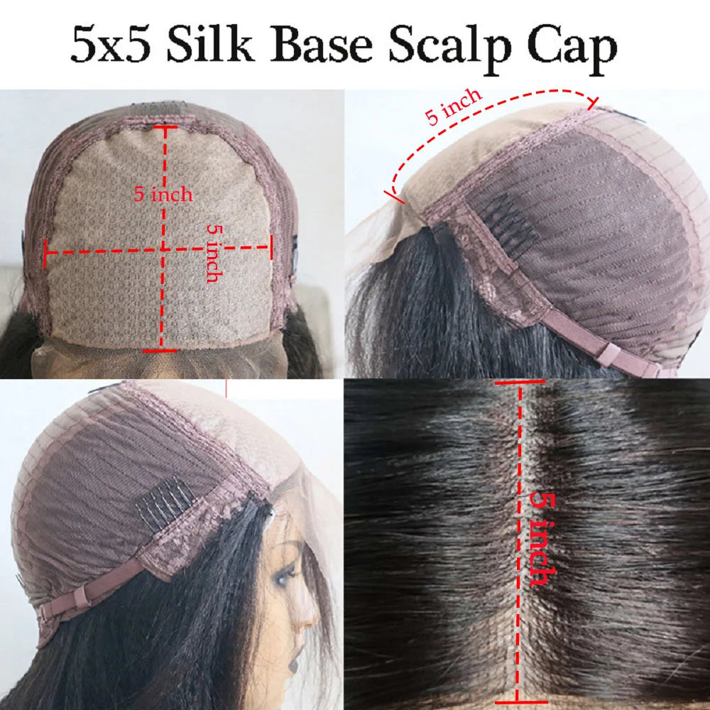 #4T27 Transparent Silk Top Lace Frontal Curly Human Hair Wigs Highlights Honey Blonde Pre Plucked 4x4 Lace Closure Wig For Women