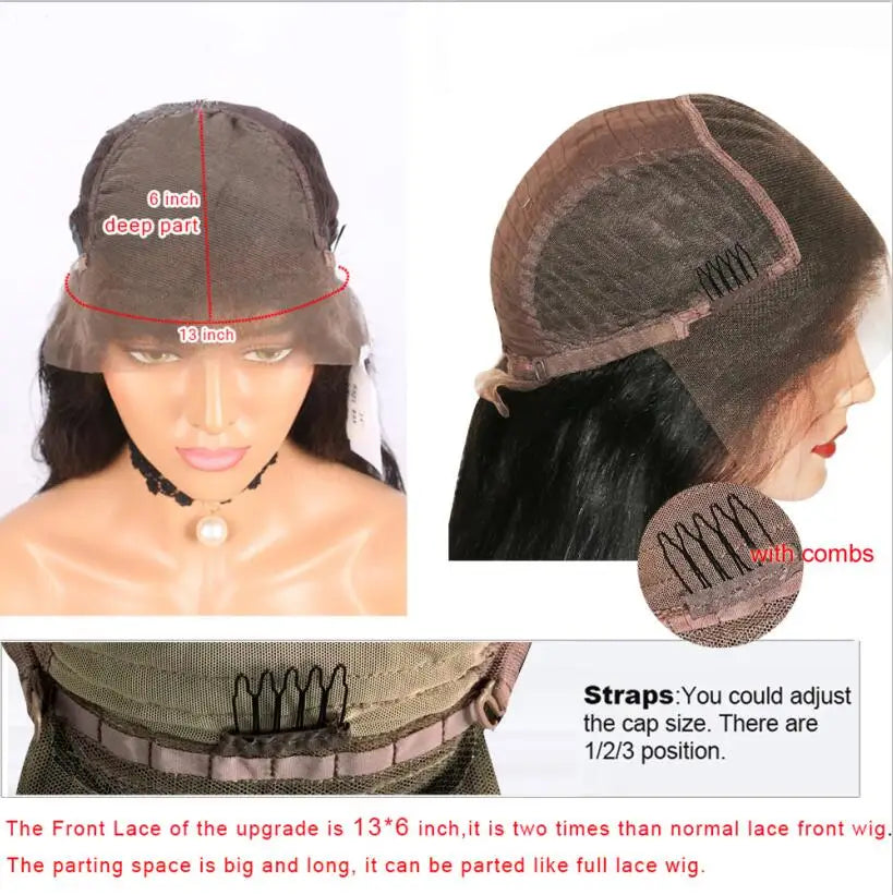 Ombre 99J Burgundy 360 Frontal Red Deep Wave 13x6 Lace Front Human Hair Wig Prepluck Curly Silk Base Full Lace Heradband U Part