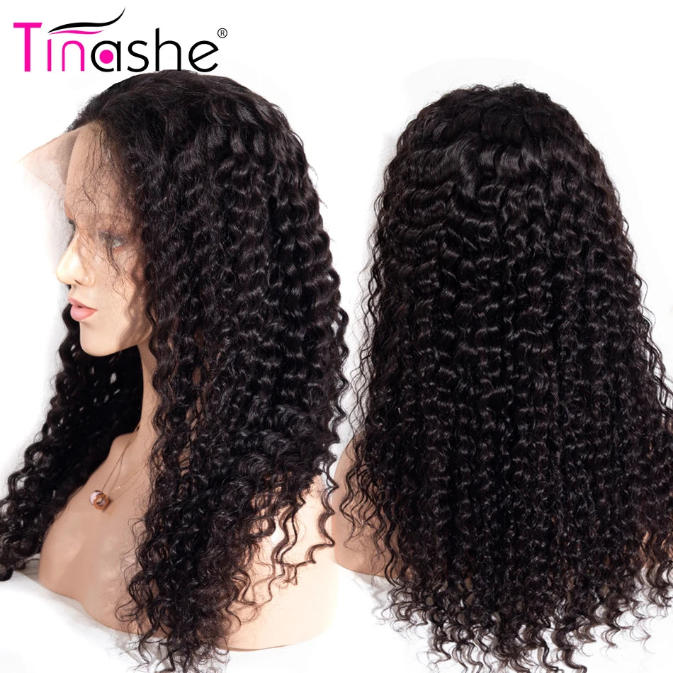 Tinashe 13x4 Deep Wave Frontal Wig 13x6 Lace Front Human Hair Wigs For Women Pre Bleached Ready To Go 6x5 HD Lace Closure Wigs