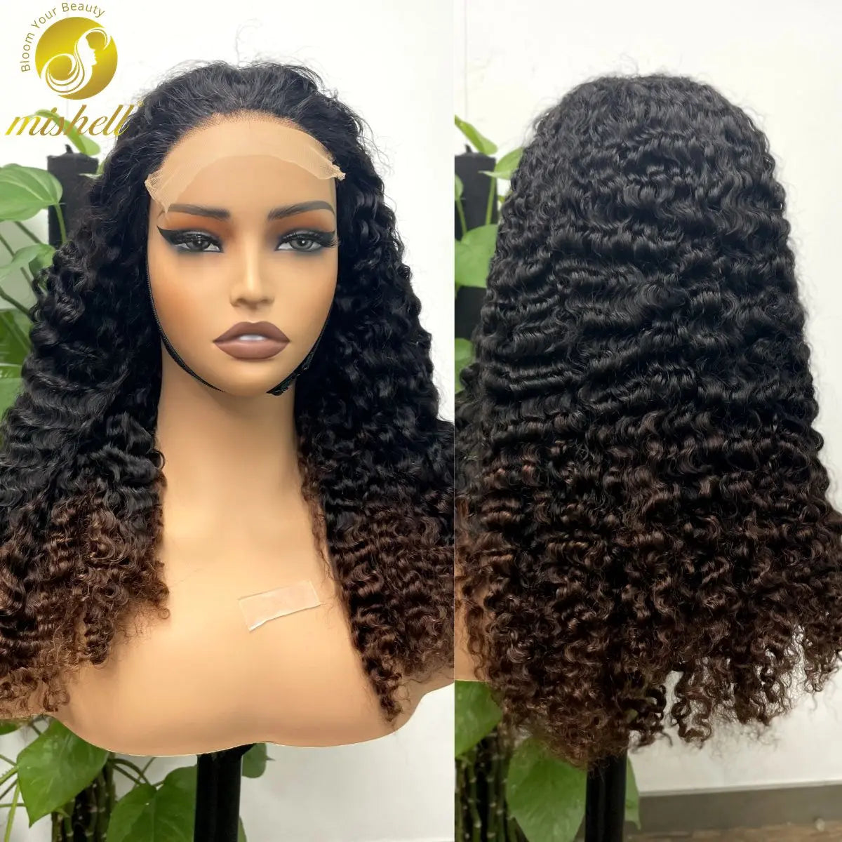 300% Density 99J# Burgundy Burmese Bouncy Curly Human Hair Wigs 5x5 Lace Closure Pixie Curly Wig for Women PrePlucked Remy Hair