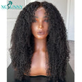 Kinky Curly Full Lace Wig Transparent Lace frontal Wigs Human Hair Curly 13x6 Lace Front Wig Pre Plucked Brazilian xcsunny