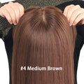 Silk Base Wigs Full Hand Tied Wig with PU Front 24" Real Virgin Layer European Human Hair Wig with Bangs Silk Base Wig for Women