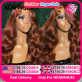 30inch Body Wave Wigs 13x6 HD Lace Frontal Wigs Reddish Brown Colored Wigs Pre Cut HD Transparent Lace Front Human Hair Wig