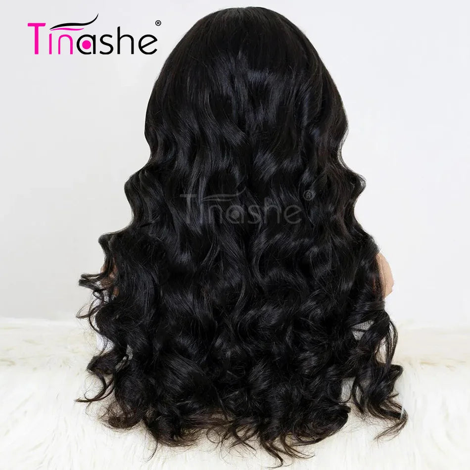 Tinashe Hair Upgraded Ready To Go 6×5 HD Lace Wig Pre-Bleached Knots Body Wave Glueless Wig Put It On & Go Remy Human Hair Wigs
