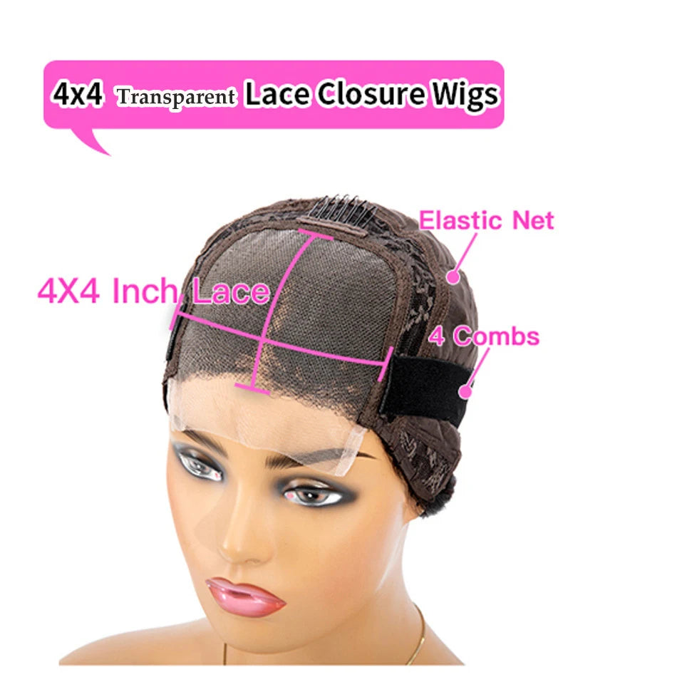 Honey Blonde Highlighted Lace Front Wigs Human hair Middle Part Wig Human Hair 100% Human Hair Wigs Frontal WIgs Human Hair 4X4