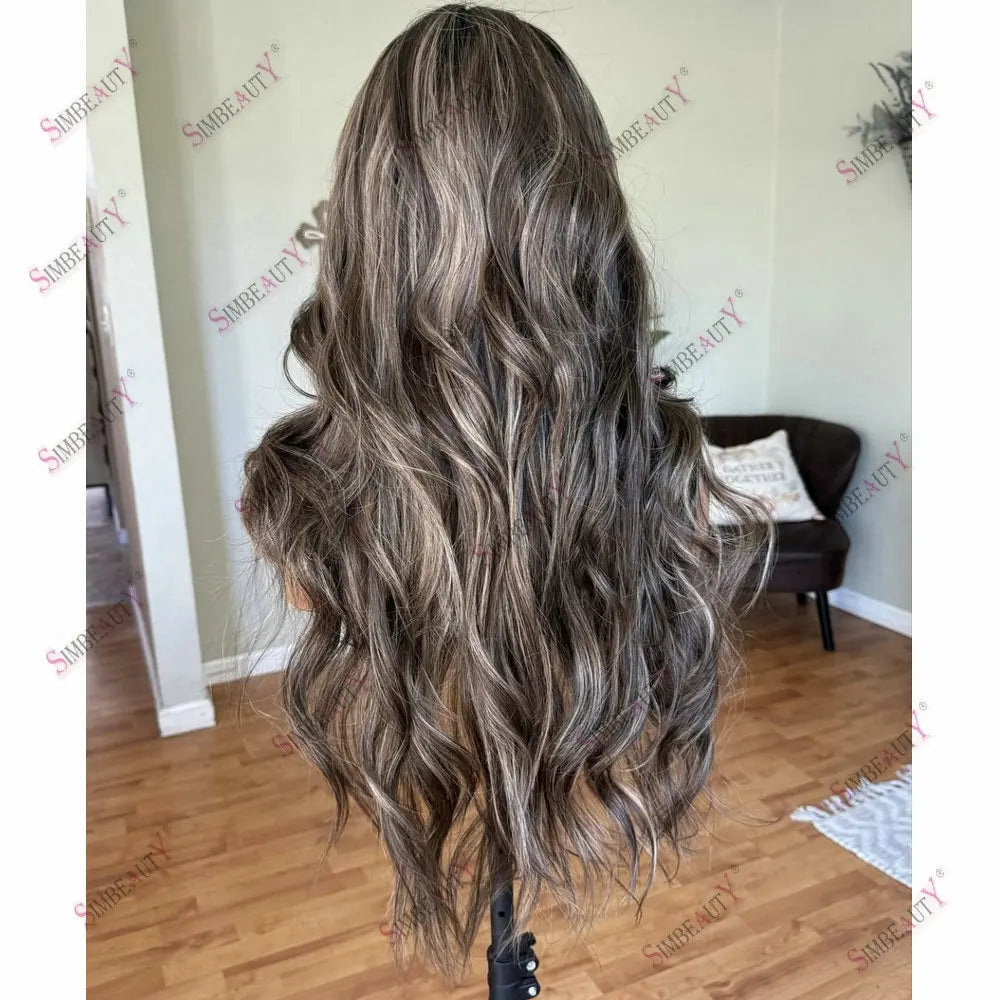 100%Brazilian Human Hair 13x6 360 Lace Front Wigs Glueless Loose Wave Hightlight Honey Blonde Full Lace Wig Human Hair for Women