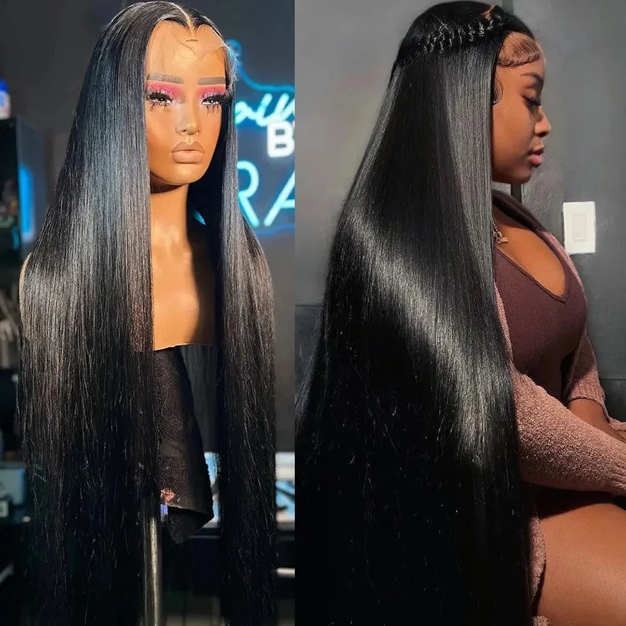SKINLIKE Real HD Lace 13x6 Frontal Wig Straight Virgin Human Hair Invisible 0.1mm Ultra-thin HD Lace Pre Plucked 180 Density 12A
