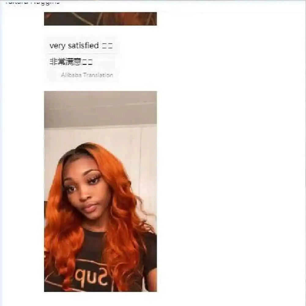 Wigleader Human Hair Lace Front Wigs 180% Preplucked Lace Frontal Wig 1b/ Ginger Orange Ombre Glueless Hair Wigs Wavy Lace Wigs