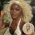 Blonde Glueless Wigs Human Hair Deep Wave 13x4 Transparent lace Front Human Hair Wig 250% Deep Curly Human Hair Wigs For Women