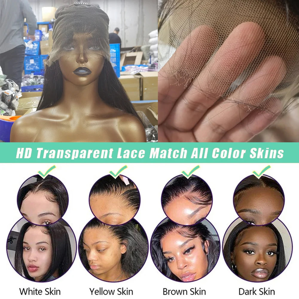 Real Straight HD Lace Wigs 13x6 HD Lace Frontal Human Hair Wig 13X4 HD Lace Wig 13x6 Human Hair Wigs 30 Inch Wigs Human Hair