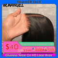 Wow Angel 5x5 Wear Go HD Lace Closure Glueless Wigs 28in Malaysian Straight Wig Pre Plucked Human Wigs Ready to Go Wig For Woman