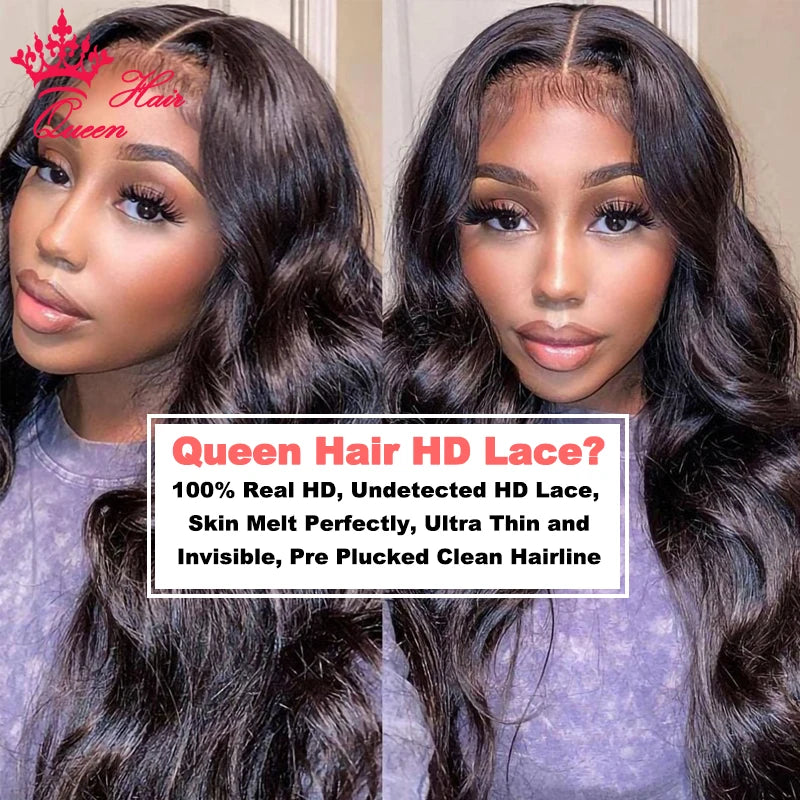 Queen Hair Body Wave True HD Lace 13x6 Lace Front Wig Brazilian Virgin Human Raw Hair For Woman Invisible Best Lace Frontal Wigs