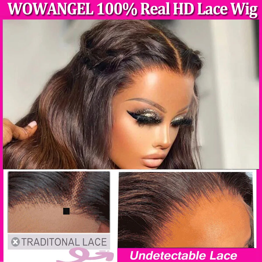2/30 Highlight BOB Wigs 13x4 HD Lace Front Human Hair Wigs Glueless Ready to Go Wigs Body Wave 5x5 HD Lace Closure Wig Wavy Hair
