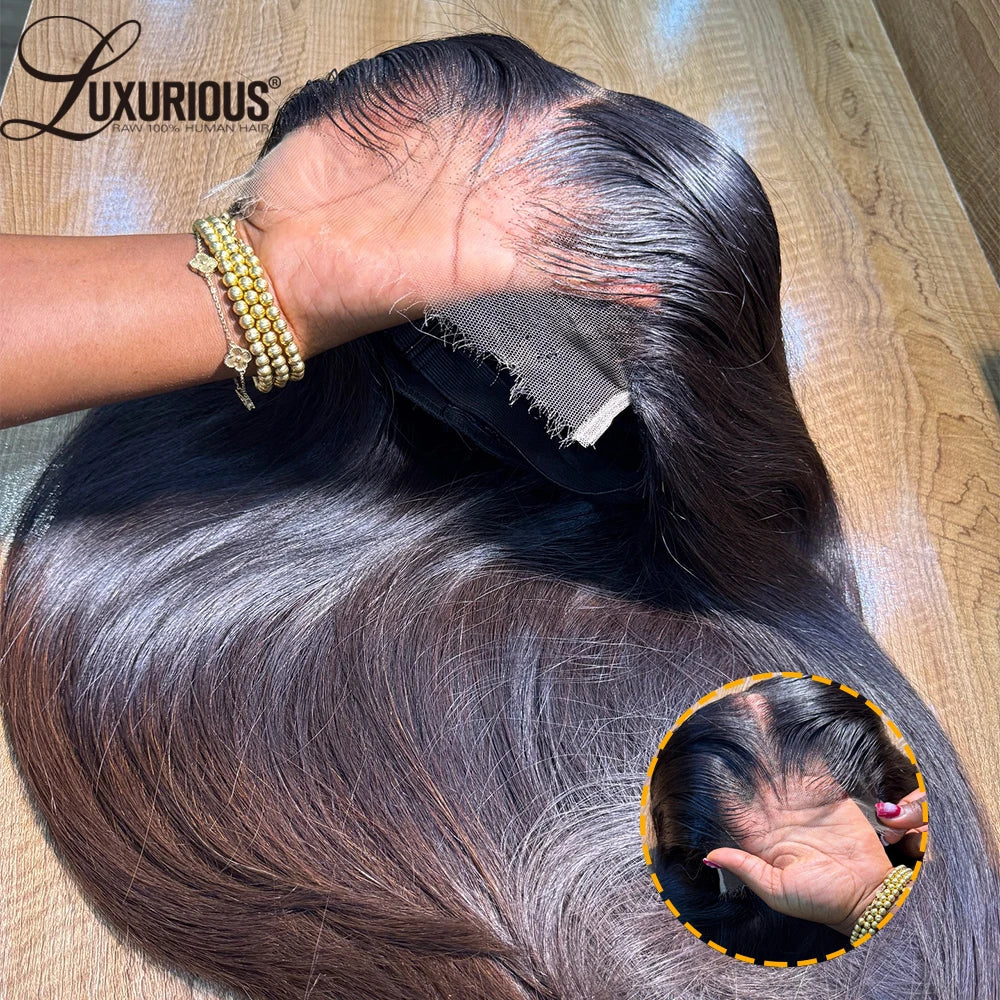 Ombre Dark Brown 4x4 Glueless Lace Closure Blunt Cut Bob Wig Pre Plucked Brazilian Pre Cut Lace Front Human Hair Wigs For Women