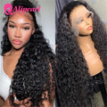 Ali Pearl Real HD Lace Front Human Hair Wigs Deep Wave HD Human Hair Wig Peruvian Pre-Plucked 5x5 Closure Wig For Woman