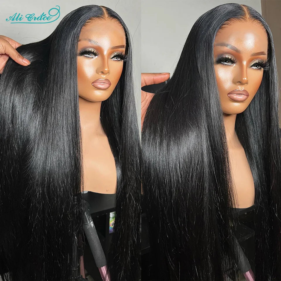 Ali Grace 360 Lace Frontal Wig Straight Human Hair Wigs 360 Full Lace Wig Human Hair Pre Plucked Lace Frontal Human Hair Wigs