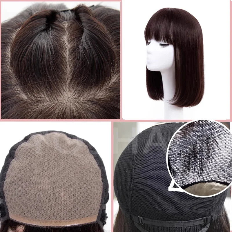 Silk Base Wigs Soft Natural Straight 5x5 Silk Base Jewish Human Hair Wig Baby Hair HD Lace European Hair Preplucked Glueless